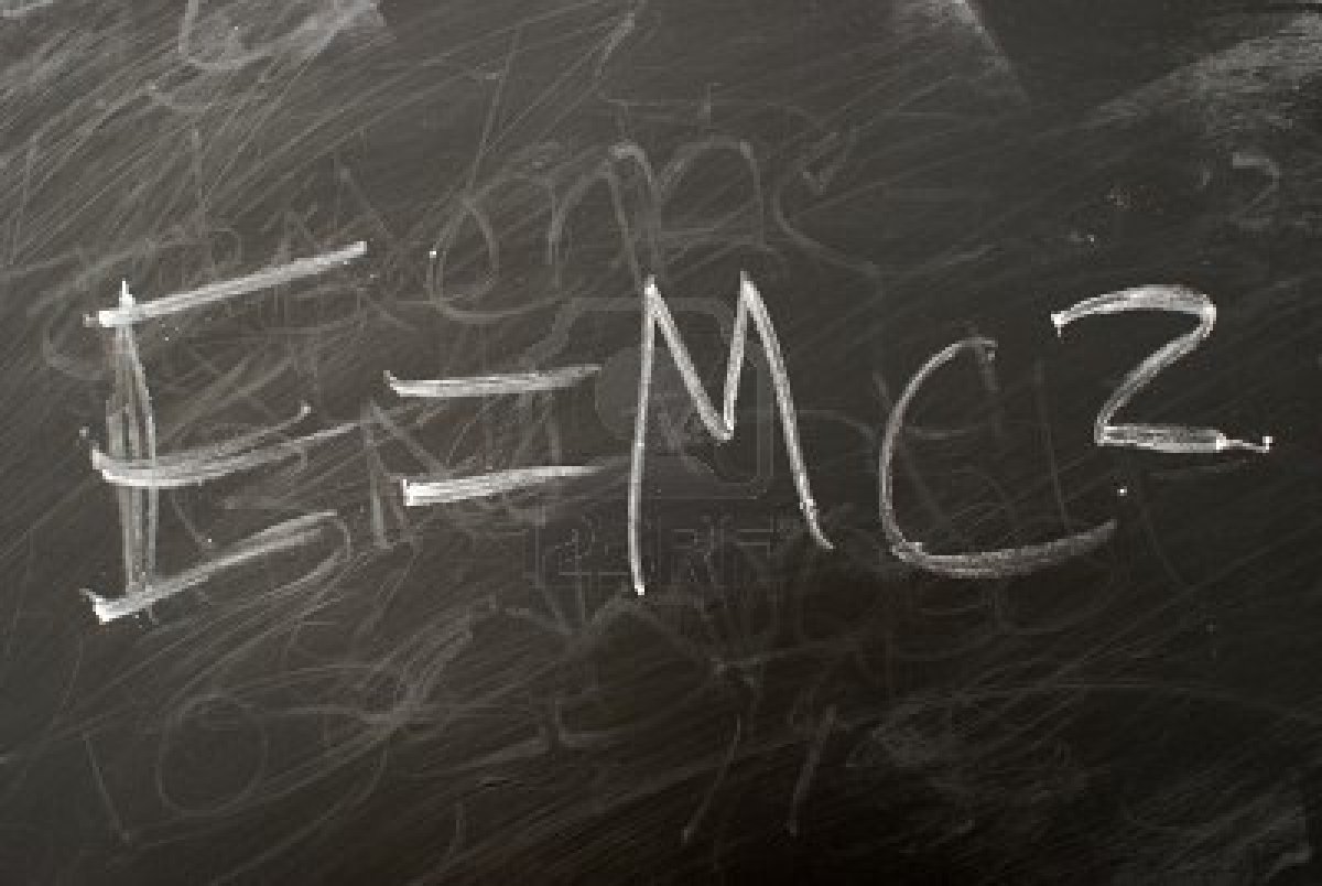 7229651 albert einsteins famous matematical equation e mc2 written on a chalkboard